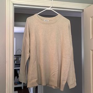 Cream crew neck sweater